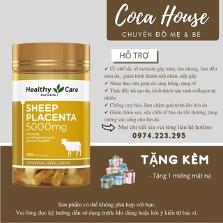 Nhau Thai Cừu Healthy Care 5000mg 100 Viên Của Úc