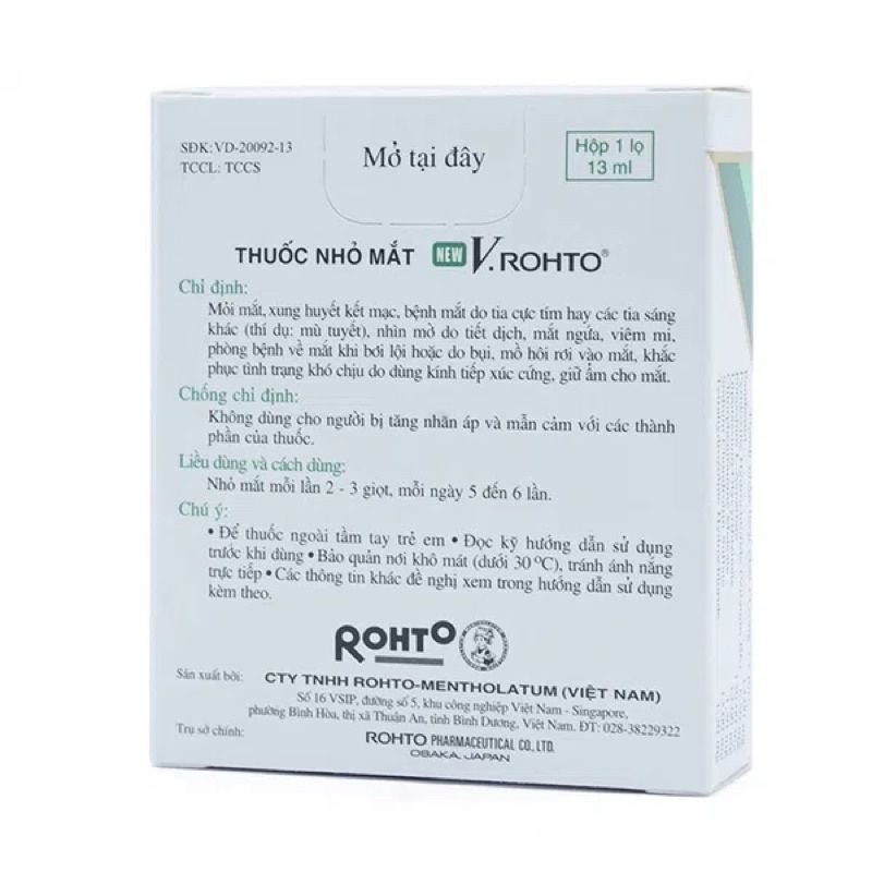 NHỎ MẮT V.ROHTO