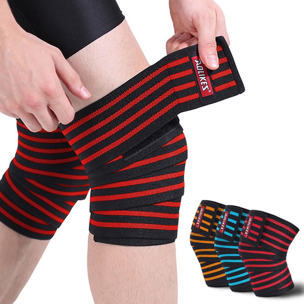 Đai Quấn gối tập Gym Aolikes đàn hồi cực tốt, hỗ trợ bảo vệ đầu gối tối ưu