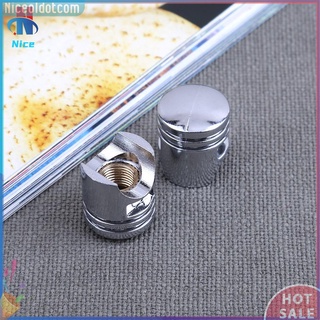 4 nắp van bánh xe hơi màu bạc chống bụi