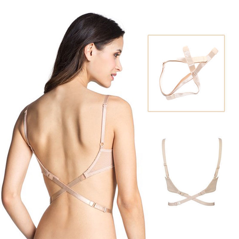Dây Áo Ngực Mở Rộng Cổ Chữ V Dây Chéo Lưng Có Thể Điều Chỉnh Dành Cho Nữ
