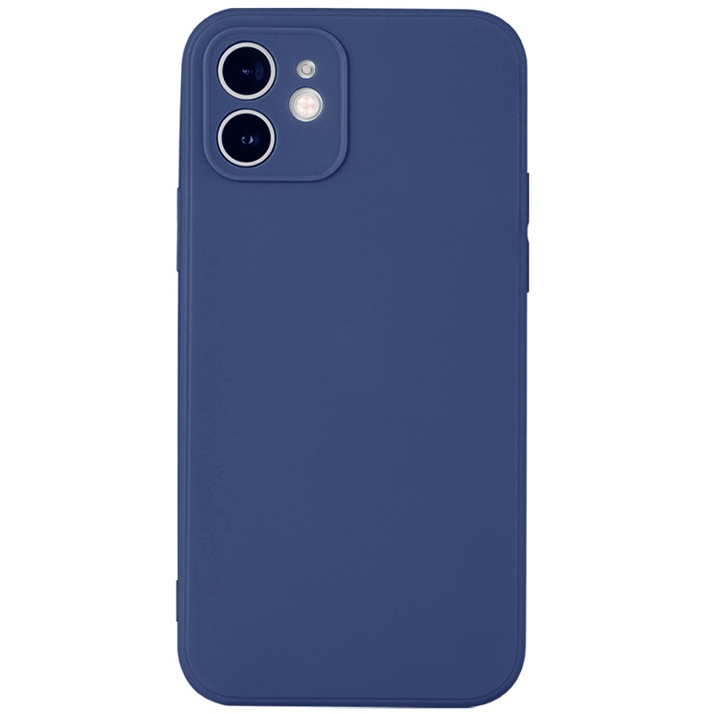 Ốp lưng JURSUE mềm chống bẩn chống sốc màu xanh Cho iPhone 15 14 13 12 11 Pro Max SE 2020 X XR XS 8 7 ip 6S 6 Plus YCS4