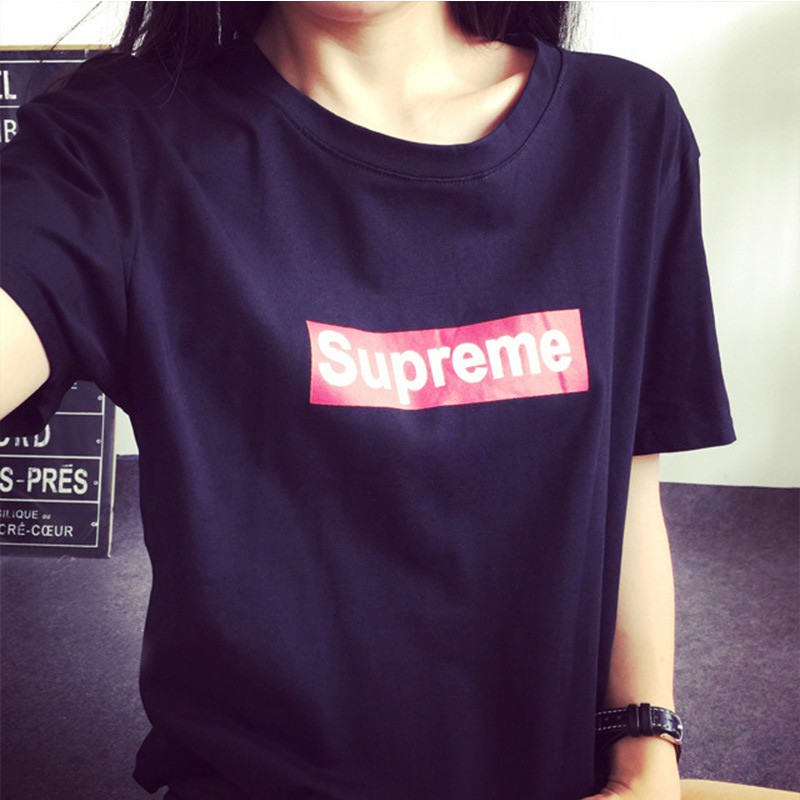 Women T-Shirt SUPERME Red Box White Letters Box Logo T-Shirt | BigBuy360 - bigbuy360.vn