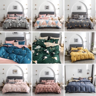 Bộ chăn ga gối cotton lụa tencel 4 món