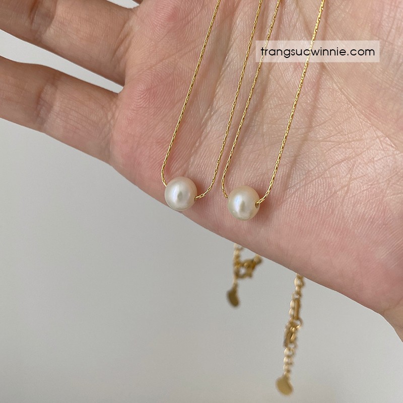 Dây chuyền nữ titan Jenny pearl