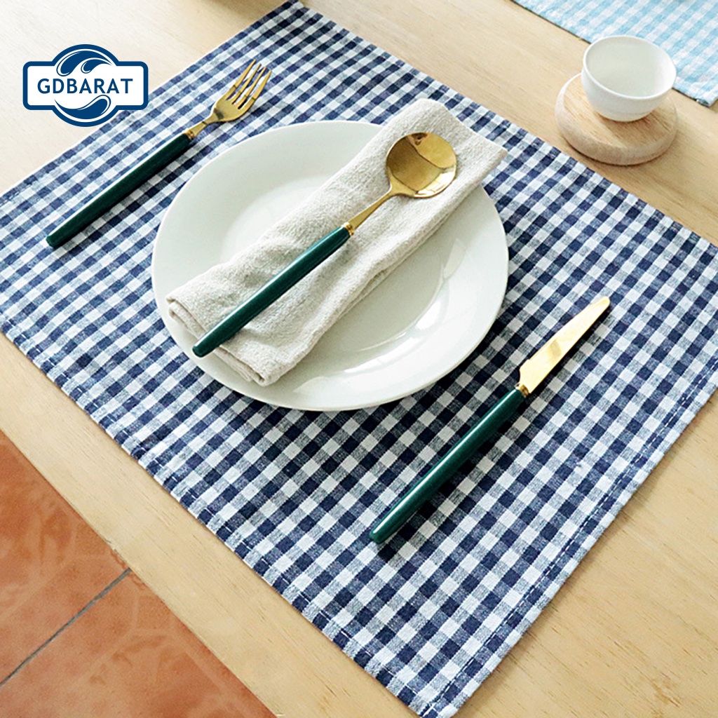 [NYCA Stock] Khăn Lau Bếp / Phòng Ăn Họa Tiết Kẻ Sọc Thanh Lịch