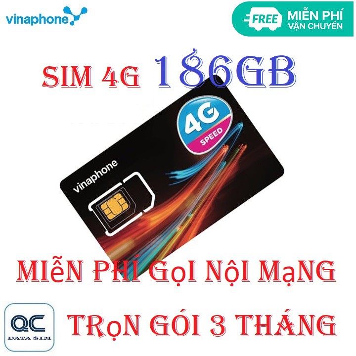 Sim 4G vinaphone trọn gói 3 tháng mỗi ngày 2GB gọi miễn phí