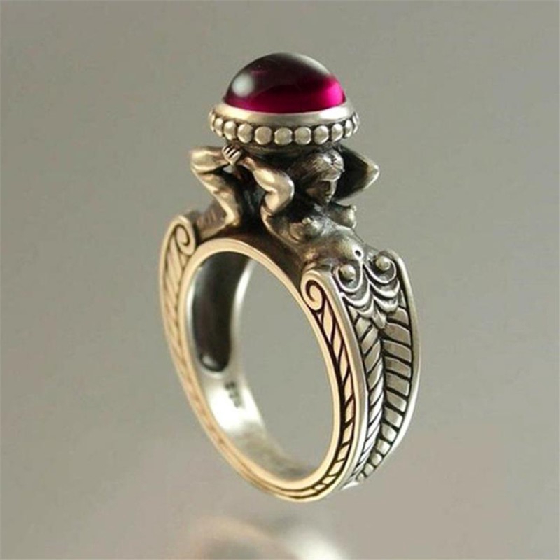 Nhẫn Trang Sức Thời Trang Với Ruby