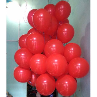 10 bong bóng màu đỏ
