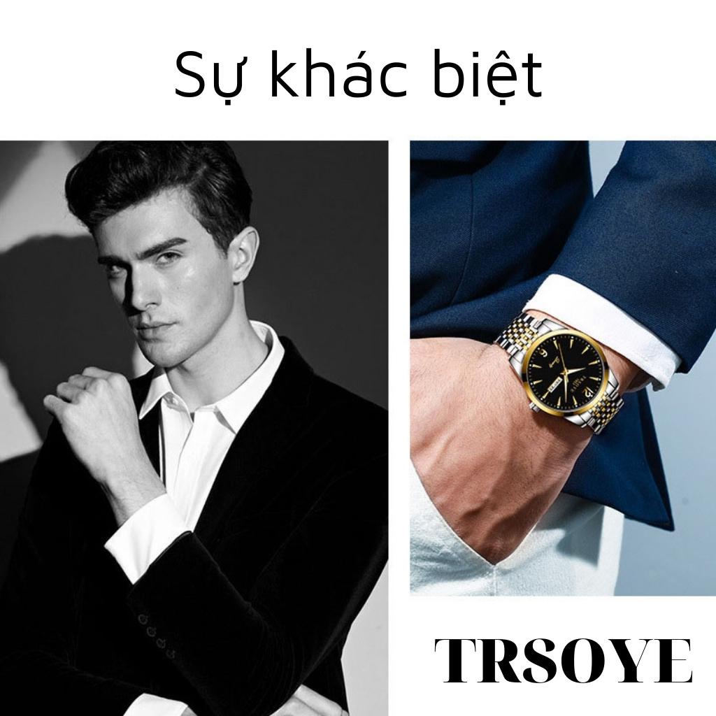 Đồng hồ nam chính hãng TRSOYE, Đồng hồ kim thời trang phong cách cổ điển bền vững | BigBuy360 - bigbuy360.vn