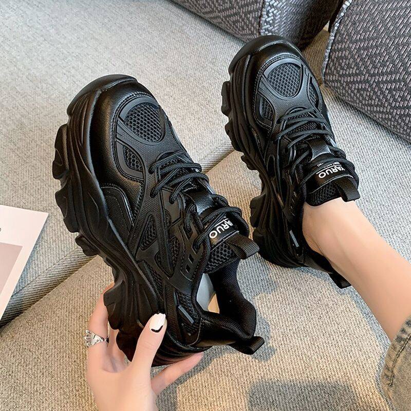 Dép nữ Giày Da Mềm Đế Dày Tăng Chiều Cao Thời Trang Mùa Thu Mới