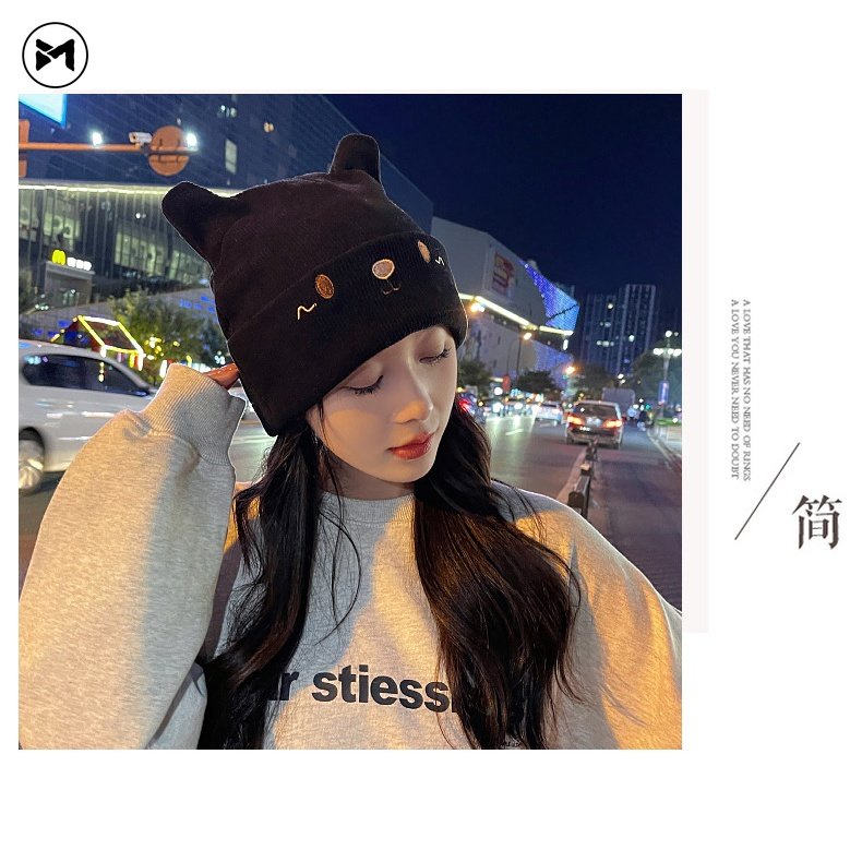 Mũ beanie Đính Tai Thỏ Hoạt Hình Đáng Yêu Thời Trang 2022 Cho Mẹ Và Bé