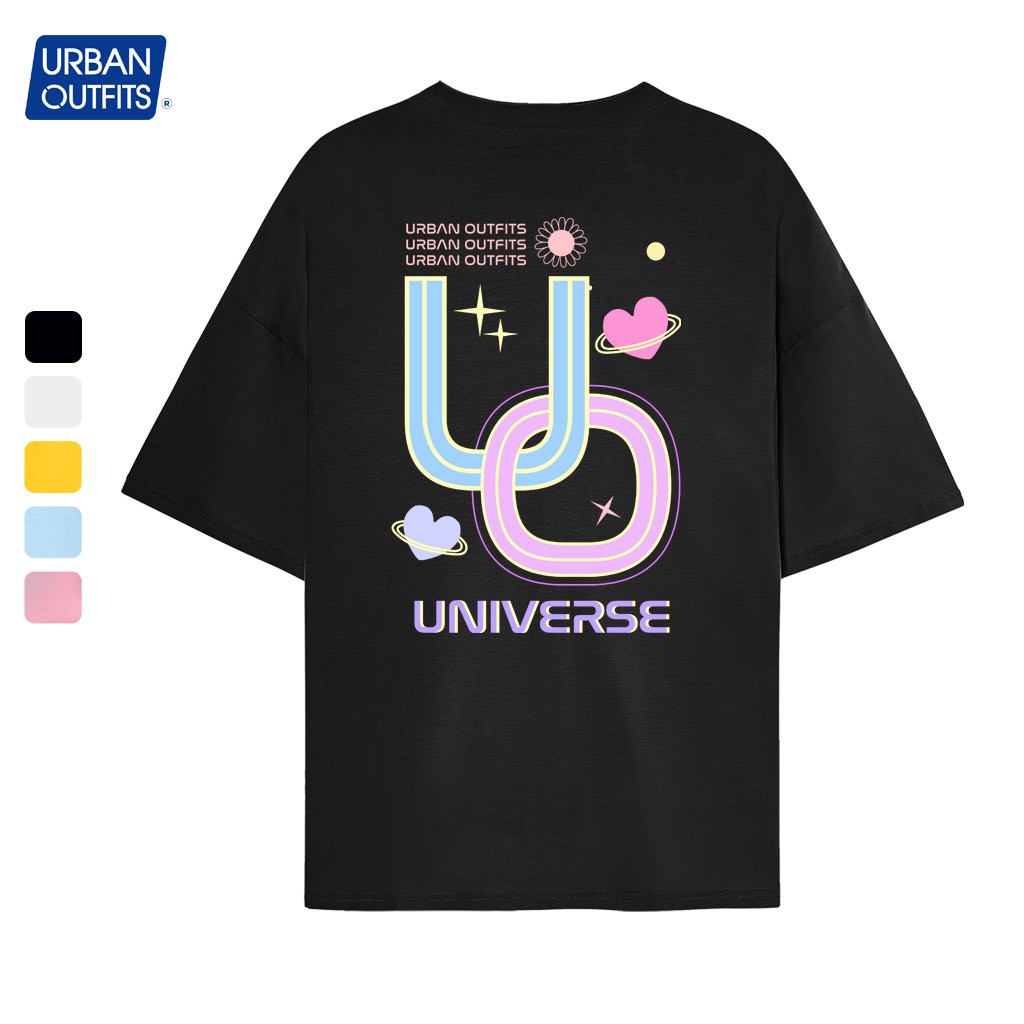 Áo Thun Tay Lỡ Nữ Nam Form Rộng URBAN OUTFITS In Trái Tim UO UNIVERSE ATO41 Cotton 4 Chiều Local Brand