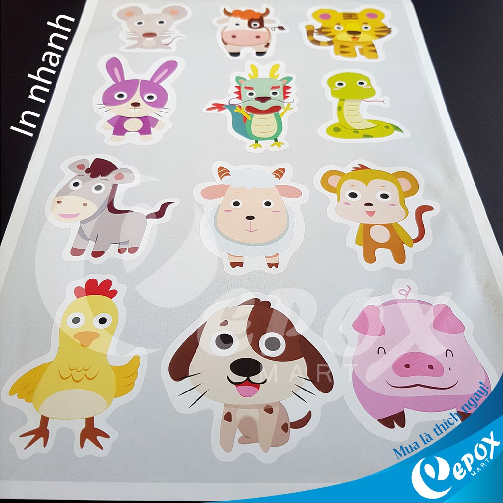 Decal đế trắng A4, phù hợp với các dòng máy in phổ biến - Set 100 tờ