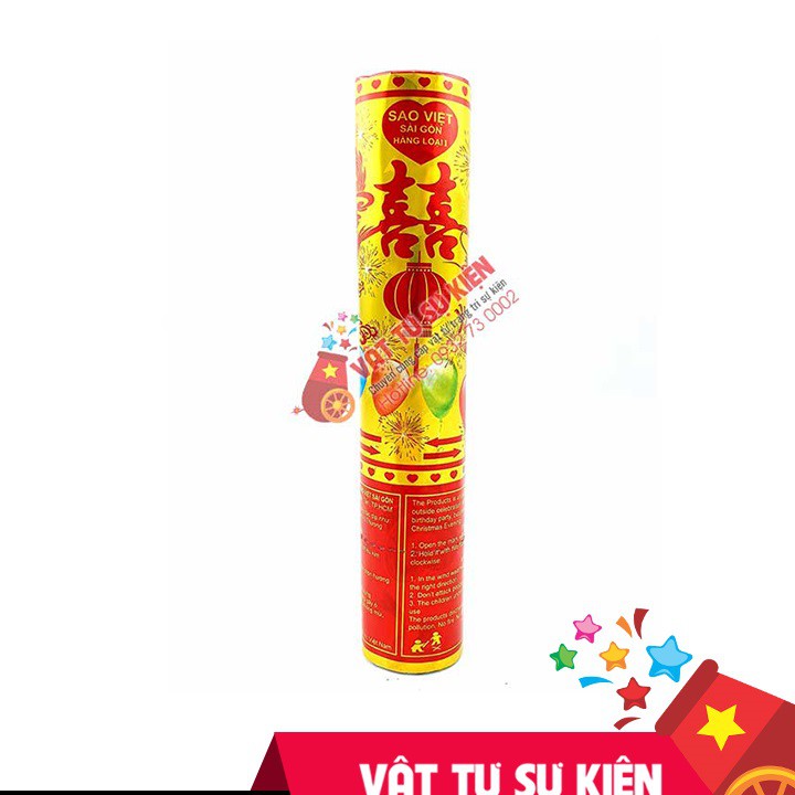 PHÁO GIẤY PHÁO PHỤT KIM TUYẾN  XOAY 1 cây