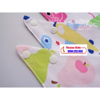 YẾM TAM GIÁC COTTON CÓ CÚC BẤM