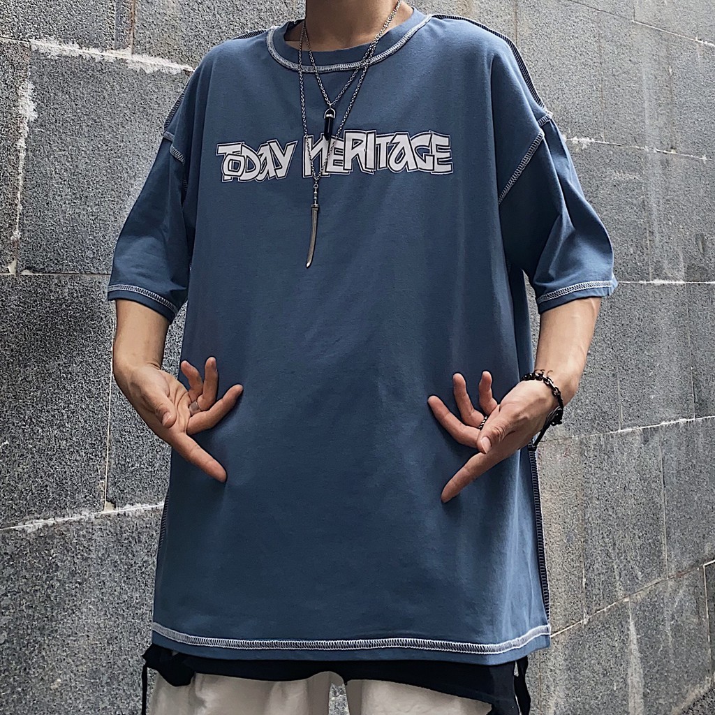 Áo thun tay lỡ nam nữ unisex CHỈ NỔI TODAY HERITAGE form rộng oversize màu và thiết kế cực lạ phông tee basic Ulzzang