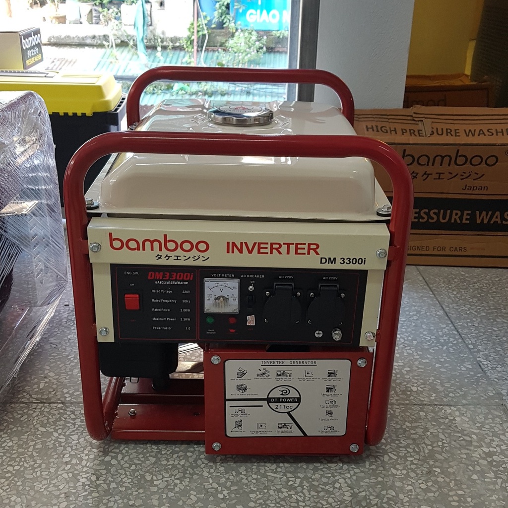 Máy phát điện Bamboo BmB 3300W xăng inverter