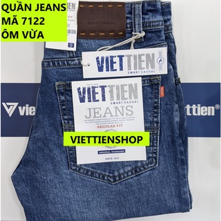 (7122 JRF) QUẦN JEANS VIỆT TIẾN FORM ÔM VỪA REGULAR FIT