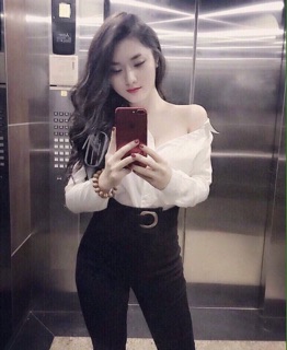 Quần tregging cạp cao đai tròn chất đẹp