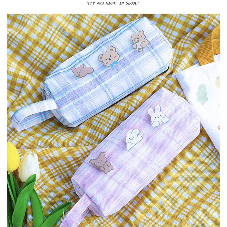 Bóp Viết Caro Đa Năng Lớn (sticker ngẫu nhiên) - 20x12 cm