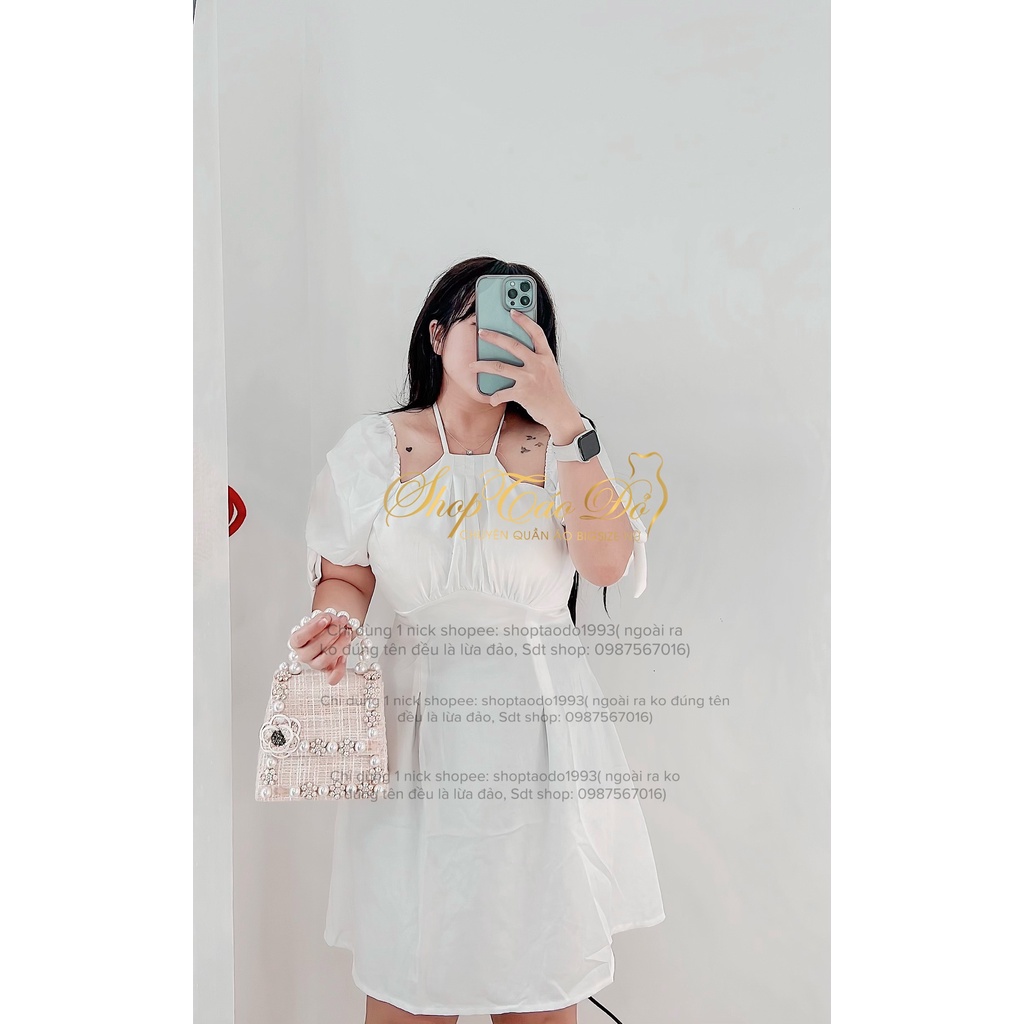 (TÁO ĐỎ BIGSIZE 55-90KG) ĐẦM YẾM CỘT DÂY KHOÉT VAI SANG CHẢNH, DỄ THƯƠNG D28 ( ảnh thật shop chụp 100%)🍎🍎🍎 | BigBuy360 - bigbuy360.vn