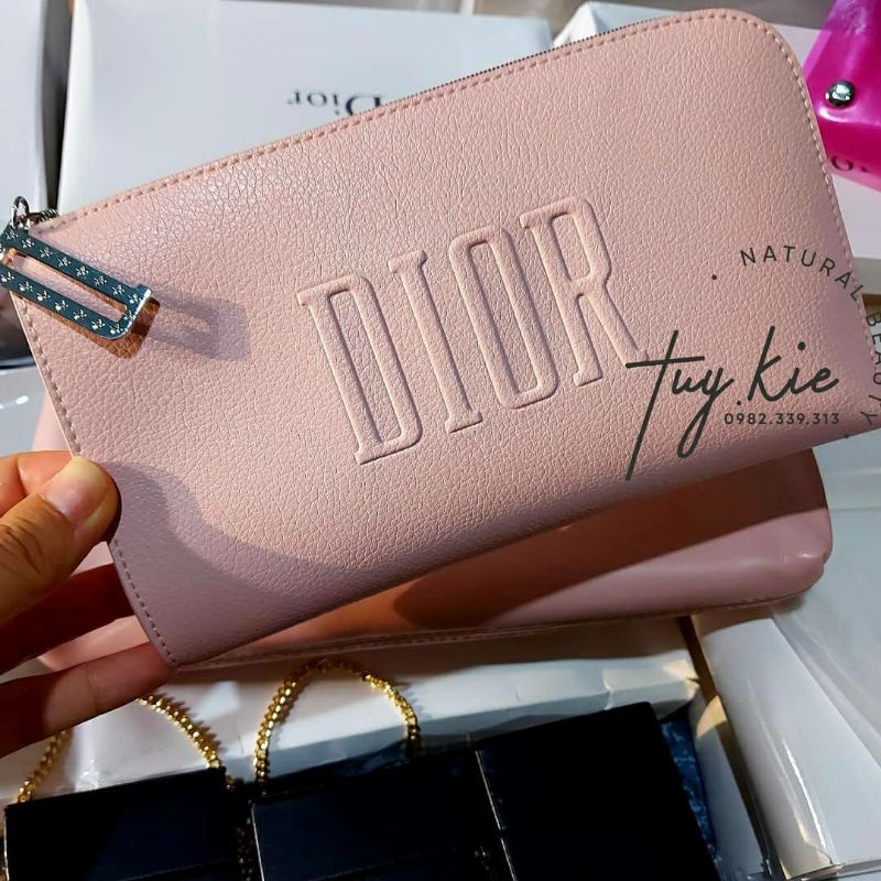 Bóp cầm tay D!.or Pink Pouch Gift 2020 [ Auth 1000% ]