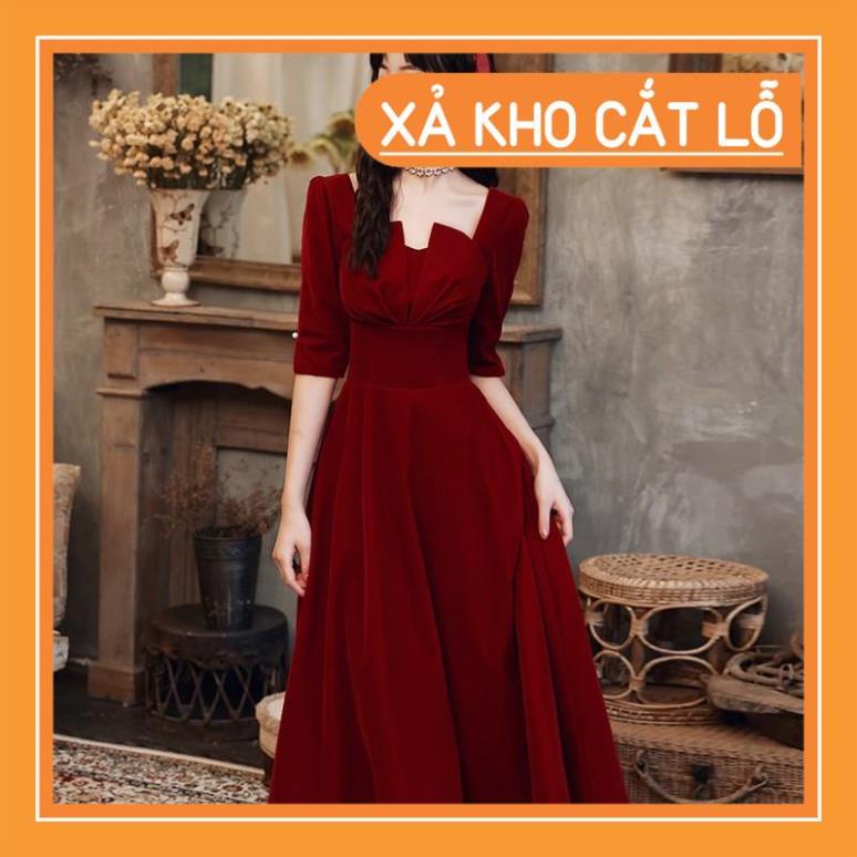 [Quần Áo Hot] Đầm dự tiệc trắng tinh khôi tay dài cực sang July Dress