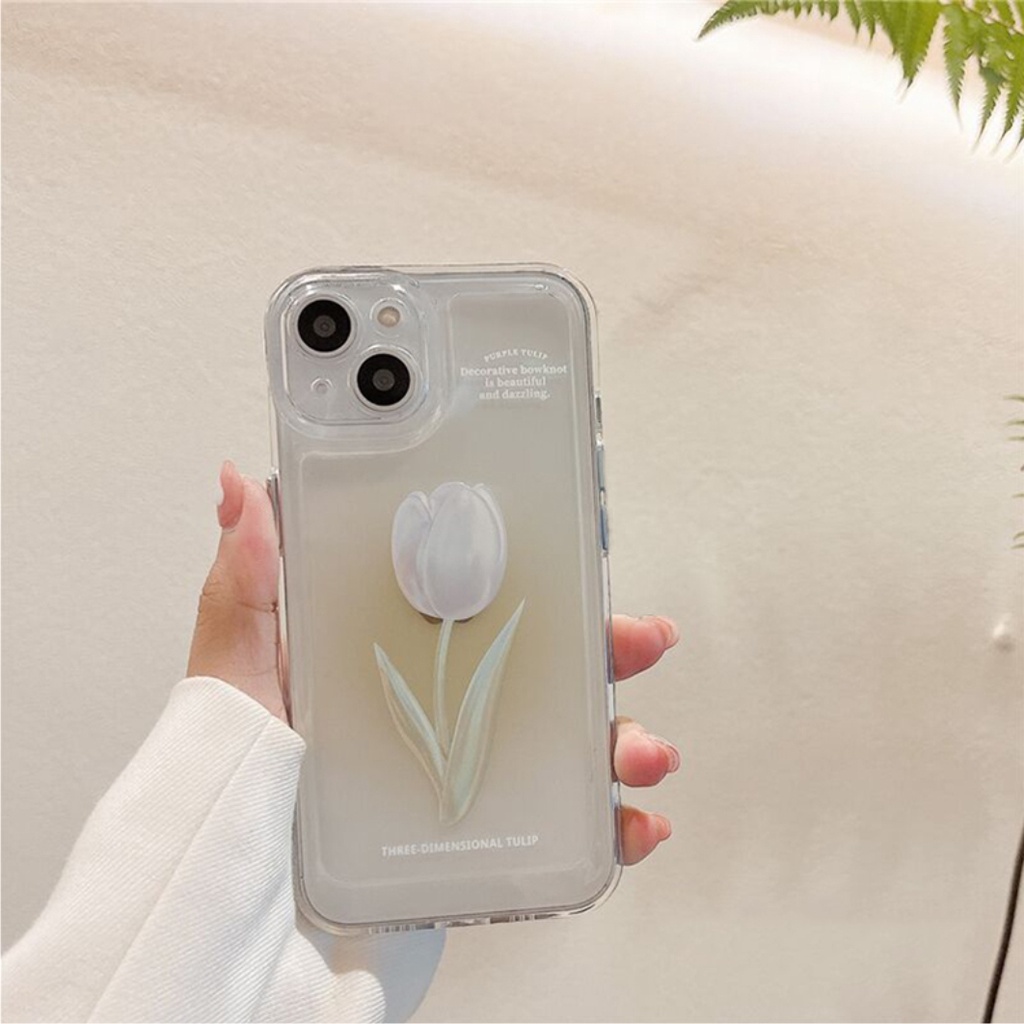 Ốp lưng trong suốt space hình hoa xinh xỉu dành cho nhiều dòng máy của iphone/samsung/oppo/realme/xiaomi/vivo