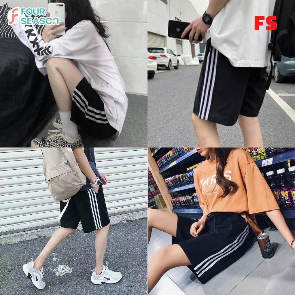Quần short 3 sọc thể thao BS01 4S nam nữ street style phong cách ulzzang Hàn Quốc chất nỉ