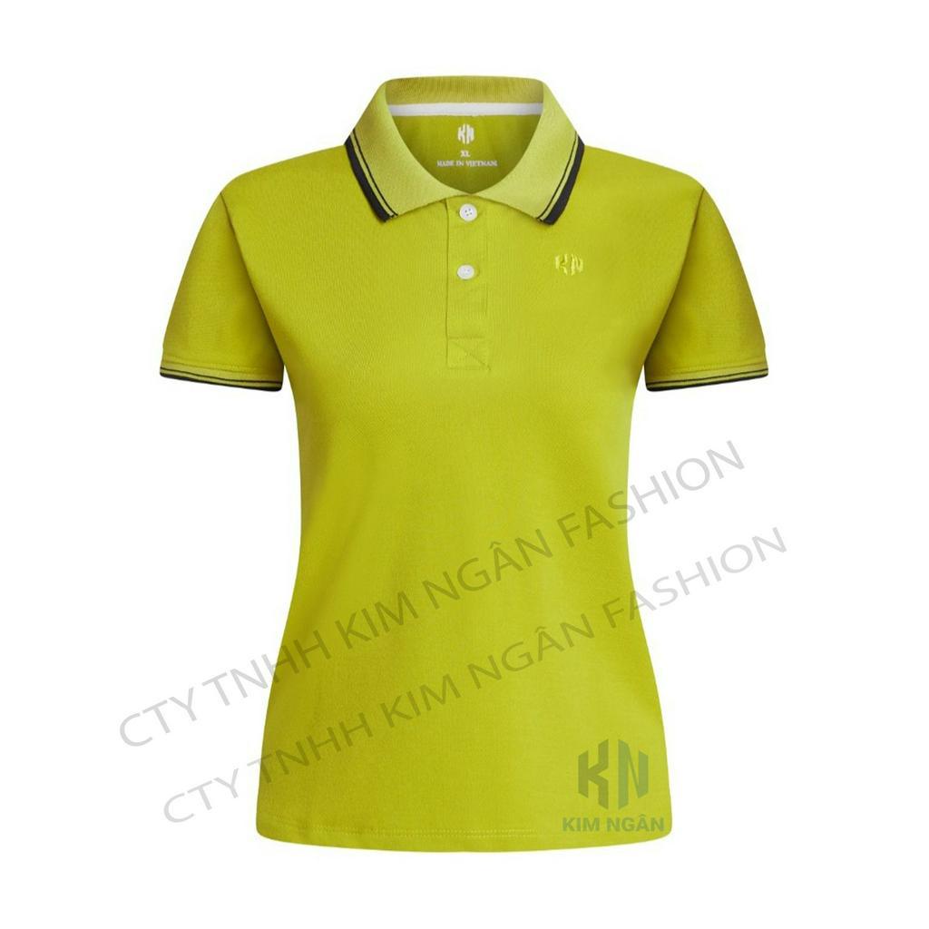 Áo Thun PoLo Chất Vải Cá Sấu Màu Xanh Bơ