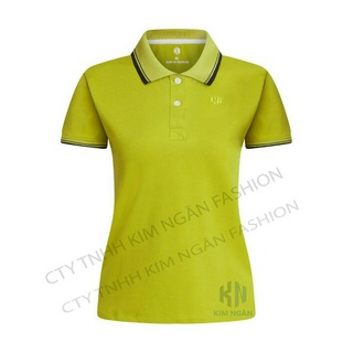 Áo thun polo chất vải cá sấu màu xanh bơ