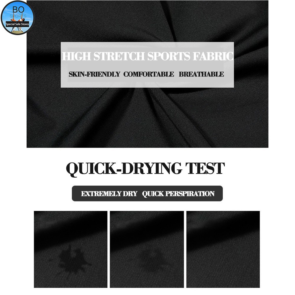 Áo Thun Thể Thao Dài Tay Ôm Dáng Thoáng Khí Chống Tia UV Cho Nam