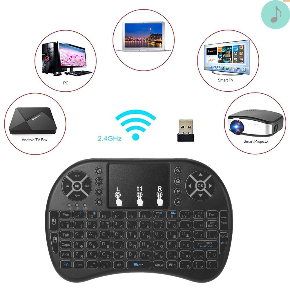 Bộ Bàn Phím Và Chuột Không Dây 2.4ghz Cho Android Tv Box Pc Notebook