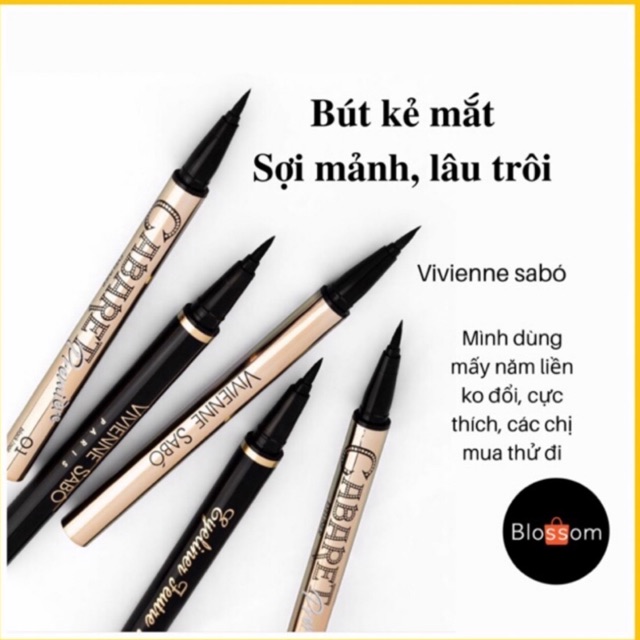 Bút kẻ mắt chống thấm nước dành cho mắt thường, dầu và siêu dầu - vivienne sabo cabaret premiere eyeliner