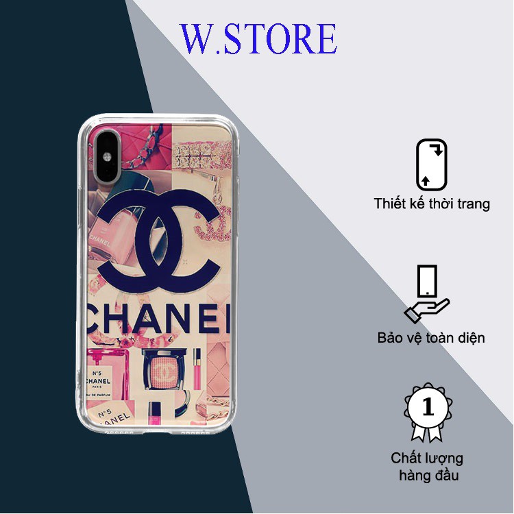 Ốp Iphone  chanh xả ốp lưng in hình chanel màu hồng đẹp độc dành cho Iphone 6 đến 12 promax BRD20210160