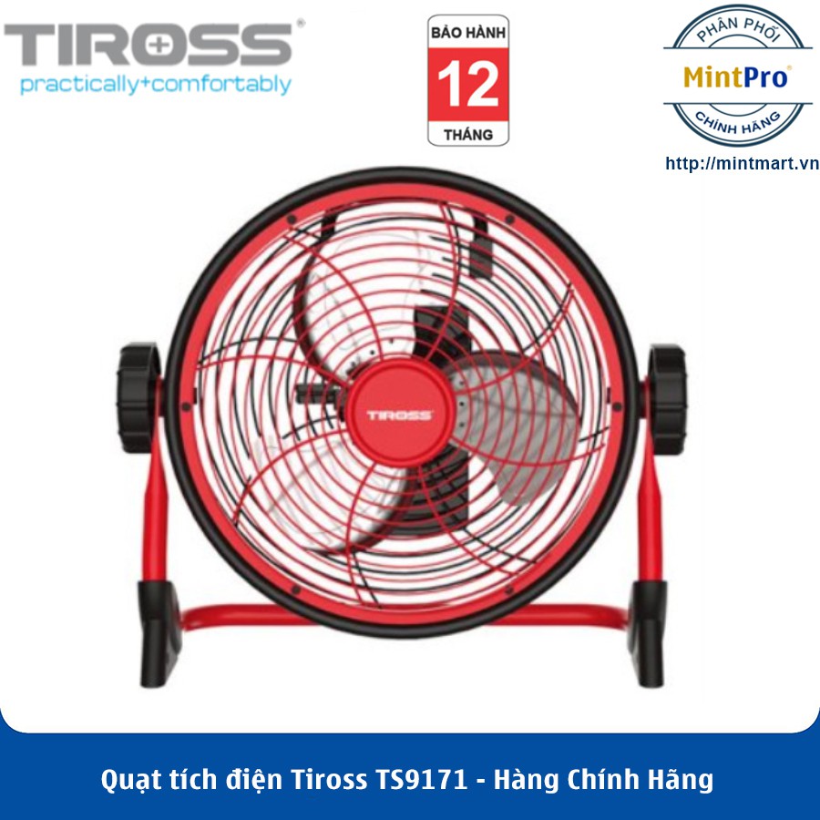 Quạt tích điện Tiross TS9171 – Hàng Chính Hãng