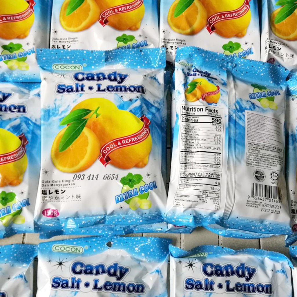 Kẹo Chanh Muối Cocon Candy Salt Lemon 150gr