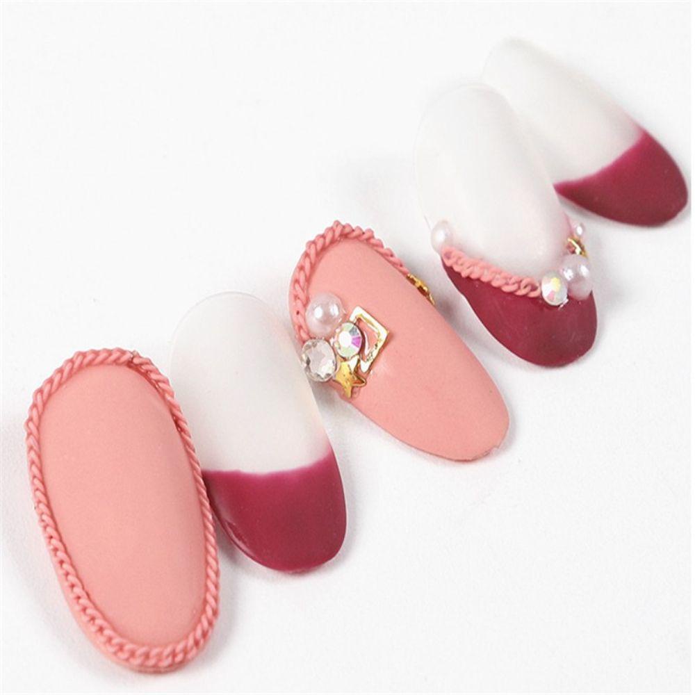 QQMALL Vật Liệu Trang Trí Móng Tay Nghệ Thuật Màu Macaron Xinh Xắn
