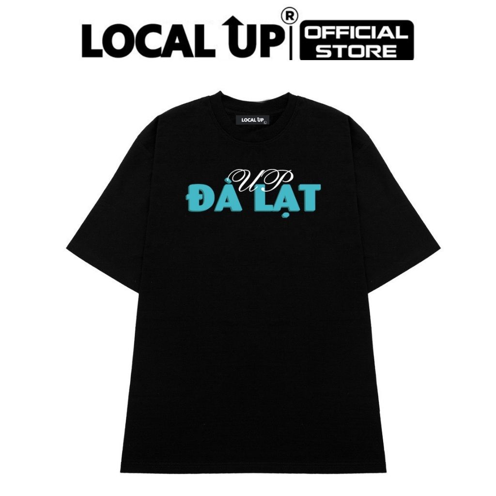 Áo Thun Tay Lỡ LOCAL Đà Lạt - Đà Lạt FOODY, Áo Unisex Form Rộng- LOCAL01