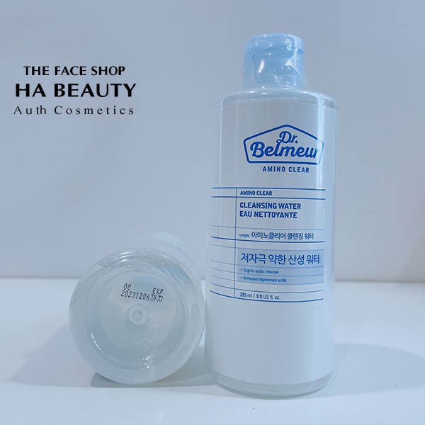 Nước tẩy trang dưỡng ẩm sạch sâu dịu nhẹ cho da nhạy cảm The Face Shop Dr Belmeur Amino Clear Cleansing Water 295ml | BigBuy360 - bigbuy360.vn
