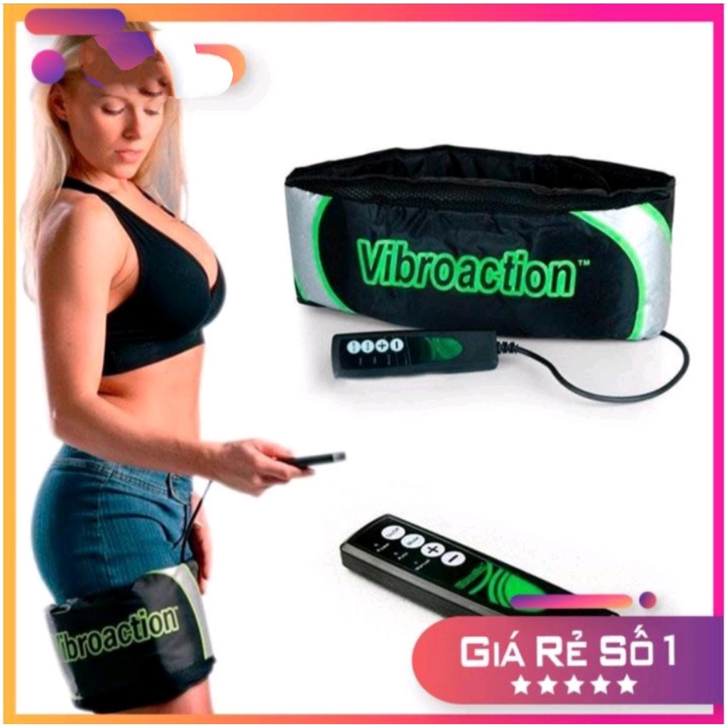 Máy massage giảm mỡ bụng VIBROACTION - Đai massage bụng giảm cân đa năng