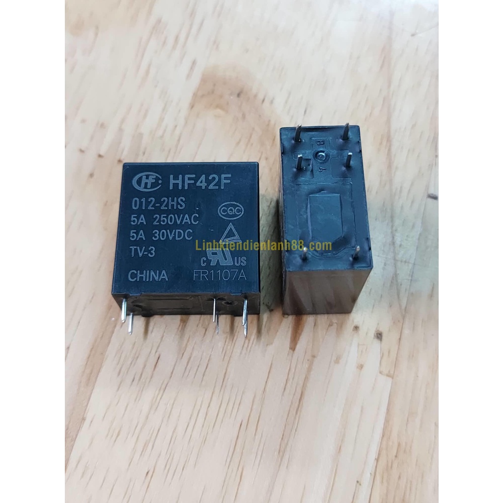Relay HF42F mới chính Hãng ! ( relay xả đá tủ lạnh )