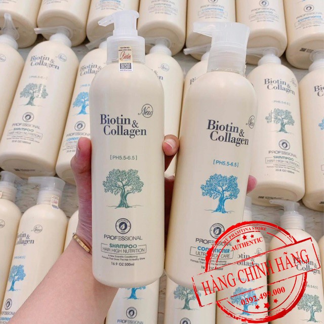 Miễn Ship🔥Cặp Dầu Gội Xả BIOTIN COLLAGEN Trắng 500ml 1000ml |Giảm Rụng Tóc, Phục Hồi Tóc Khô Xơ, Hư Tổn, Chống Gàu, Ngứa | BigBuy360 - bigbuy360.vn
