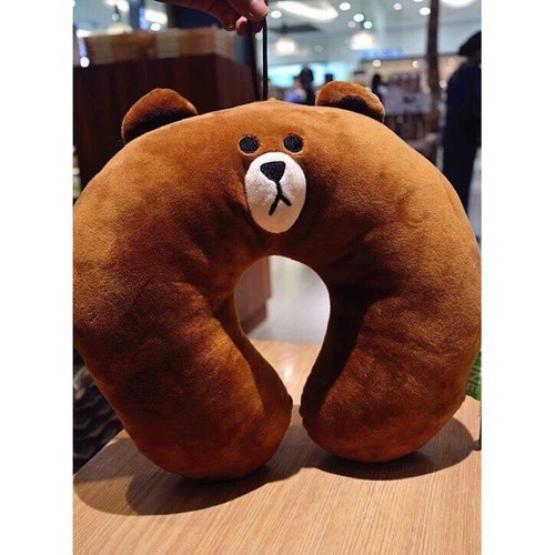 Gối kê cổ chữ U gấu Brown hàng đẹp
