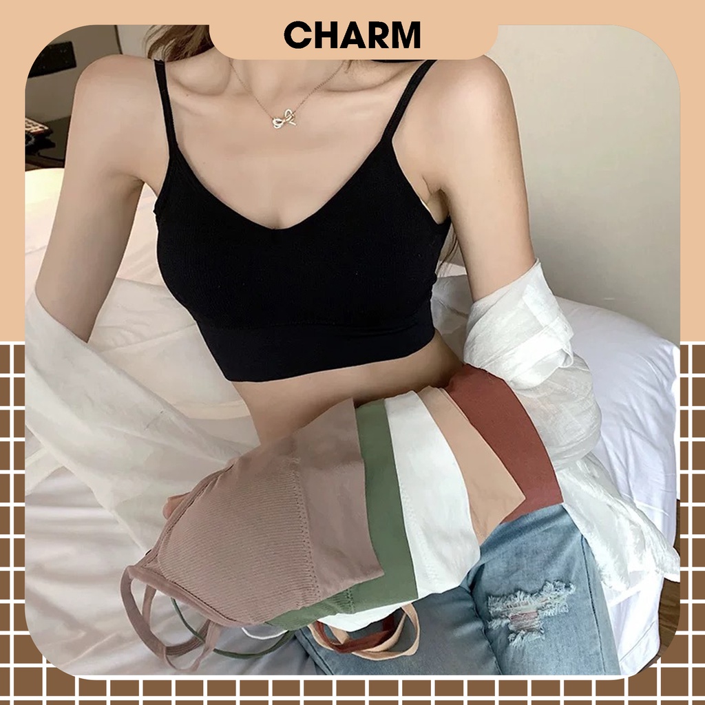 Áo bra nữ áo lót nữ 2 dây tập gym hở lưng chữ U áo croptop không gọng nâng ngực gợi cảm co giãn 4 chiều