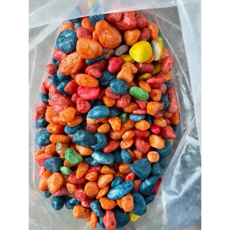 1kg sỏi đá màu bỏ gốc cây cảnh, trang trí bể cá....
