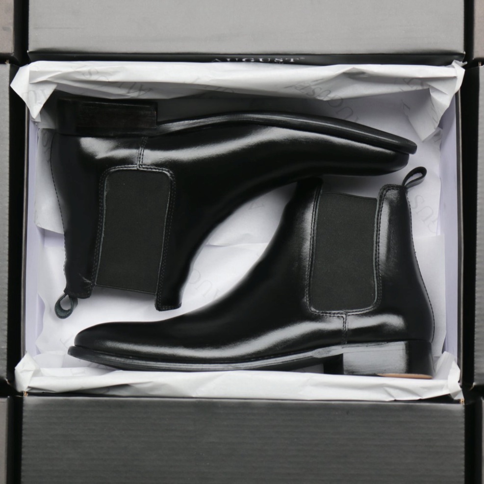 Giày nam Chelsea boots chất liệu da bò đế độn 3.5cm thời trang phong cách | BigBuy360 - bigbuy360.vn