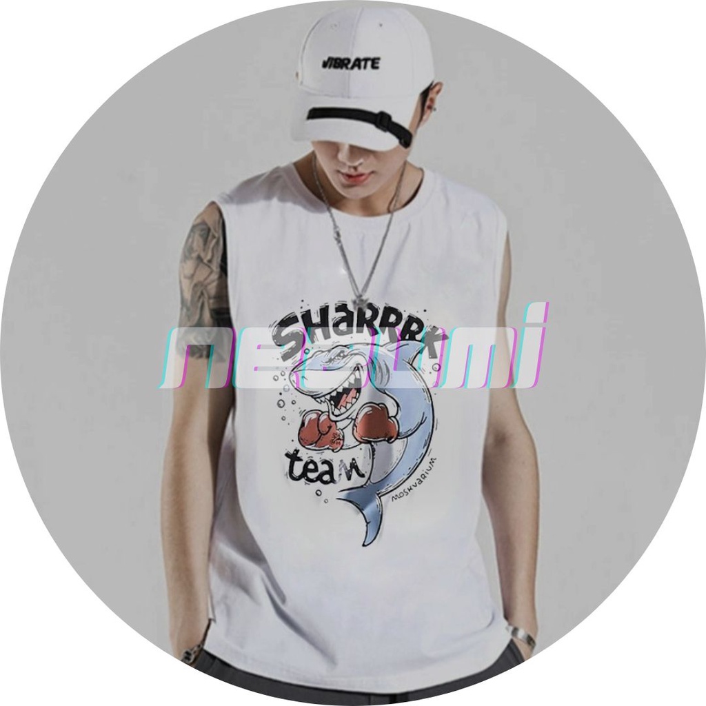 (Sẵn trắng XL) ÁO TANK TOP UNISEX NAM NỮ COTTON 95%, ÁO BA LỖ TẬP GYM