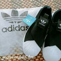 GIÀY SLIP-ON LƯỜI NỮ MÀU ĐEN TRẮNG